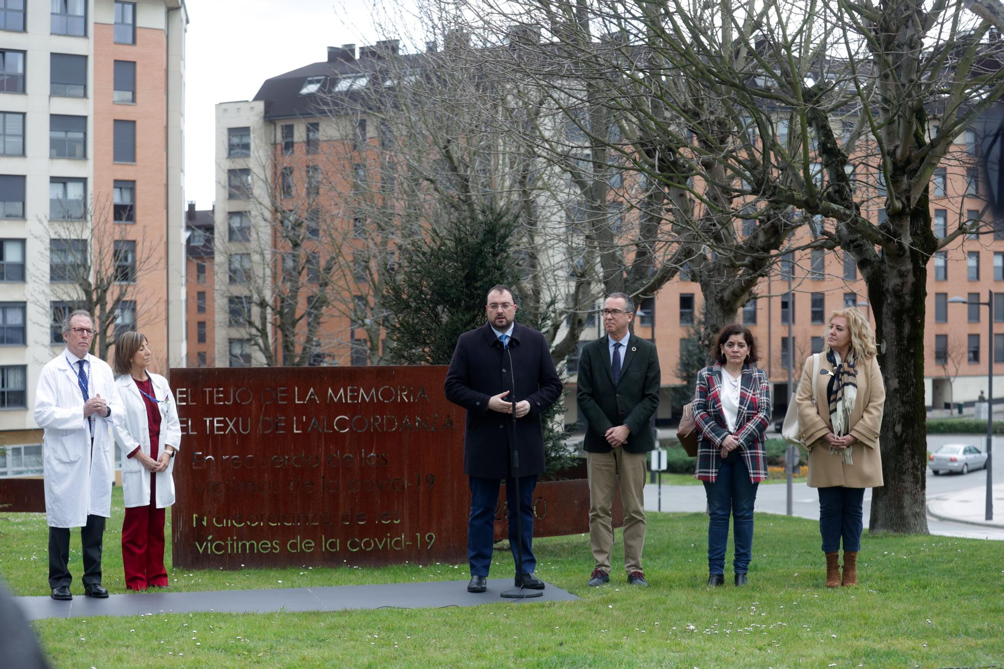 Homenaje a los fallecidos por covid en Asturias