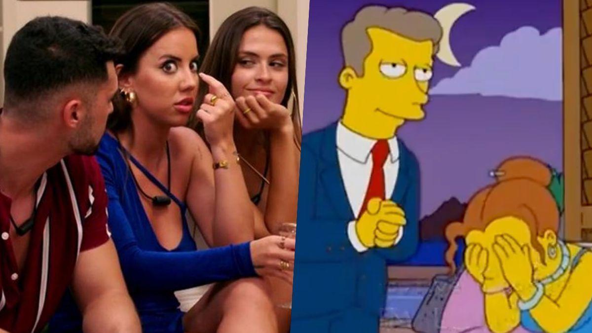 Imagen de ’La isla de las tentaciones’ y ’Los Simpson’.