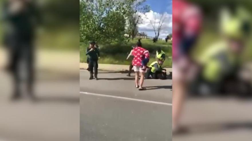 VÍDEO | Brutal agresión a un guardia civil en Riotinto