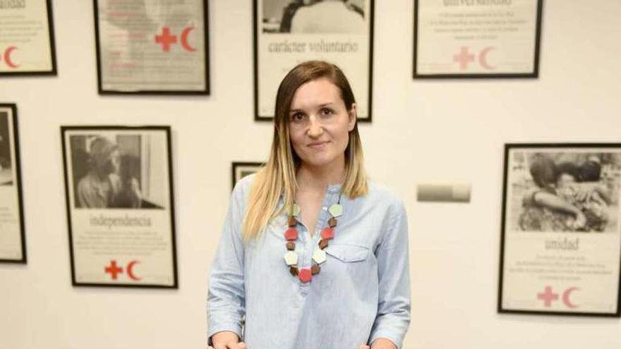 Marta Fernández Arias, en la sede de Cruz Roja.