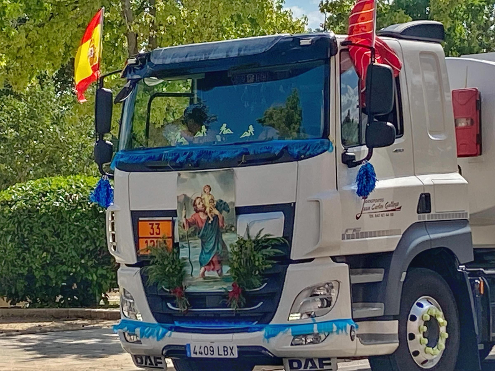 Los camioneros de Zamora honran a su patrón, San Cristóbal