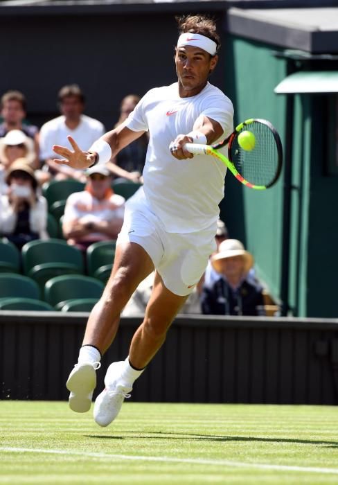 El debut de Nadal en Wimbledon, en imágenes