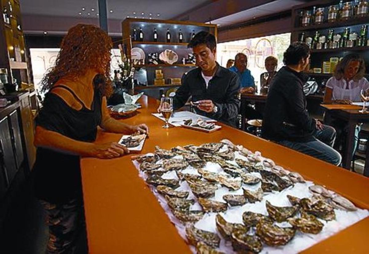 Gouthier, local especializado en ostras.