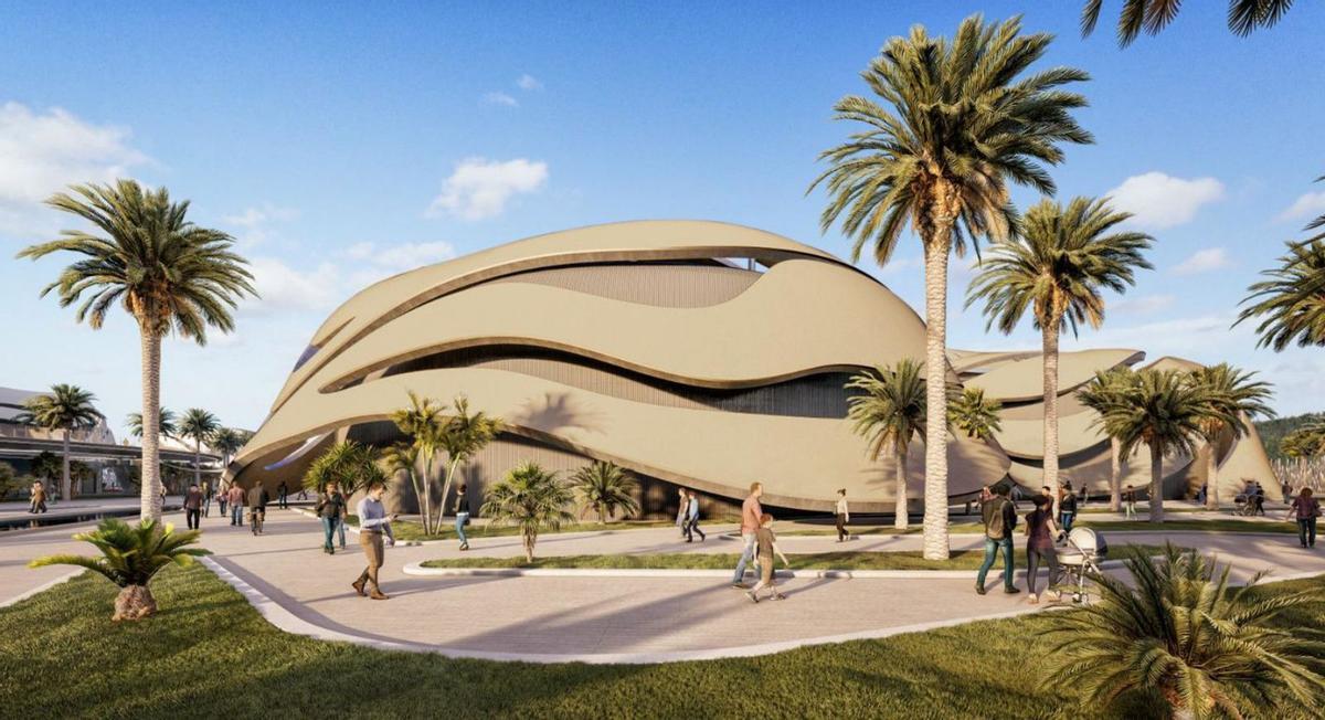 Infografía de uno de los edificios del proyecto Dreamland que se pretendía edificar en Fuerteventura. | | LP/DLP
