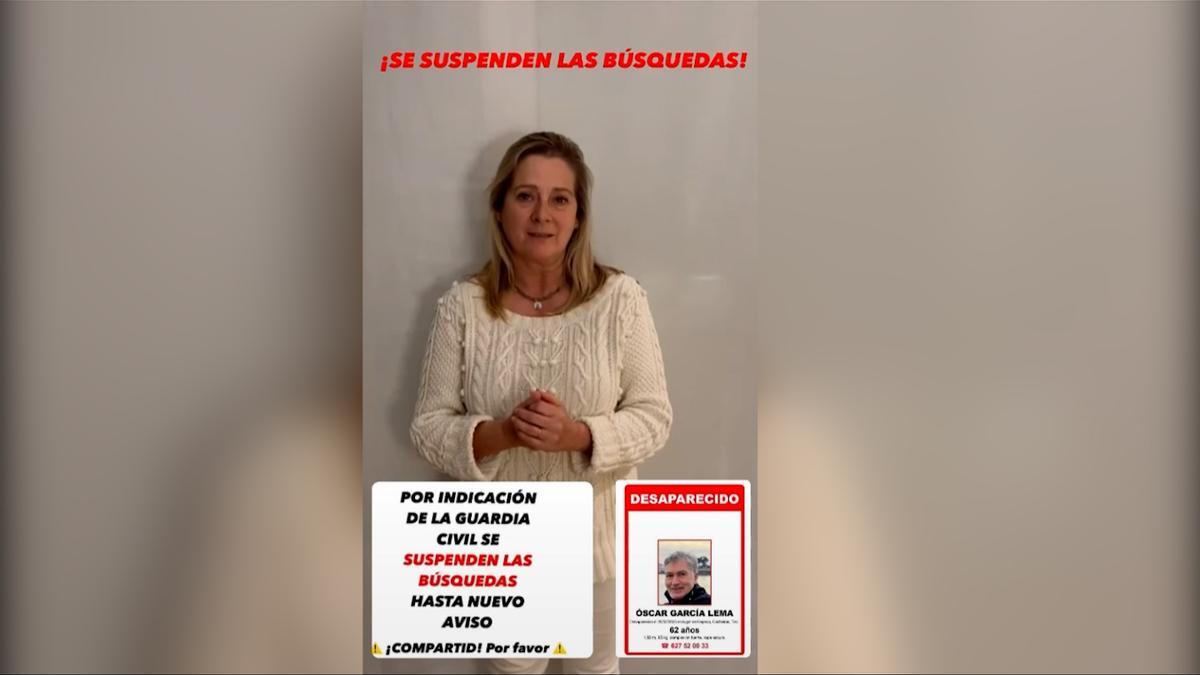 Último vídeo de Nuria Pereira, la mujer de Óscar García, desaparecido en Teo