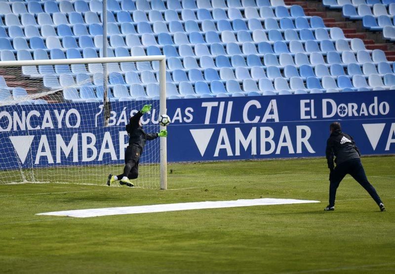 El Real Zaragoza se prepara para el 'derbi' de mañana