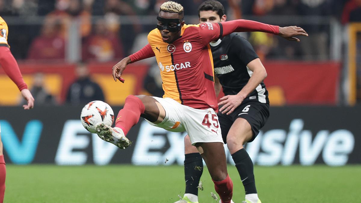 Galatasaray - AZ Alkmaar: El gol de Victor Osimhen