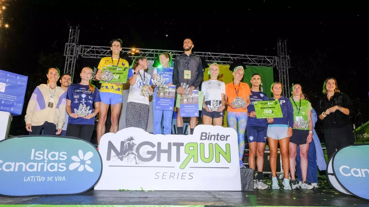 Chaib Lachgar y Johanna Ardel ‘vuelan’ en la Binter NightRun de Las Palmas de Gran Canaria