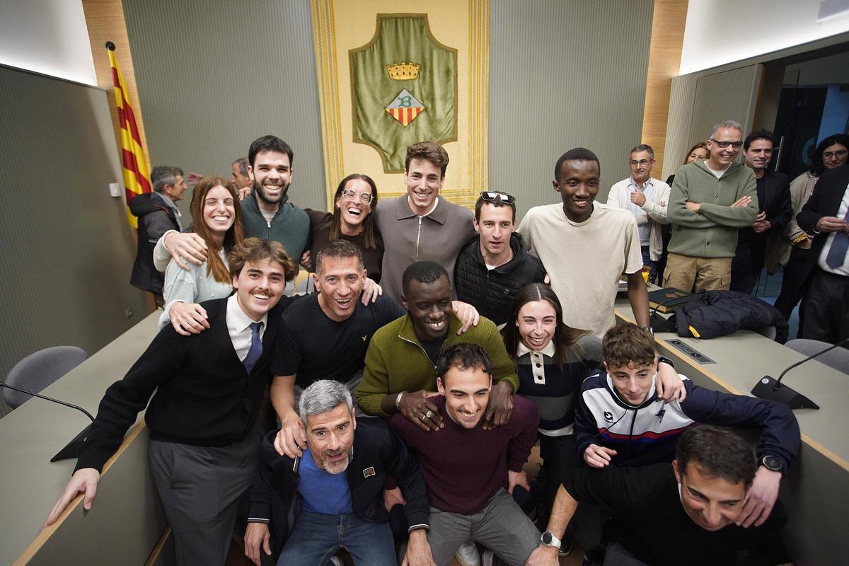 Les fotos de la rebuda d'Oriol Cardona a Banyoles