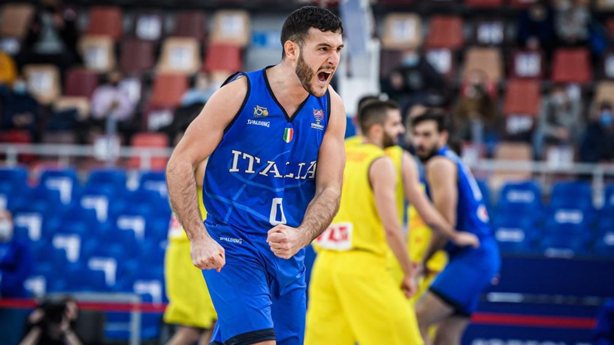 Spissu, con la 'Nazionale' de baloncesto