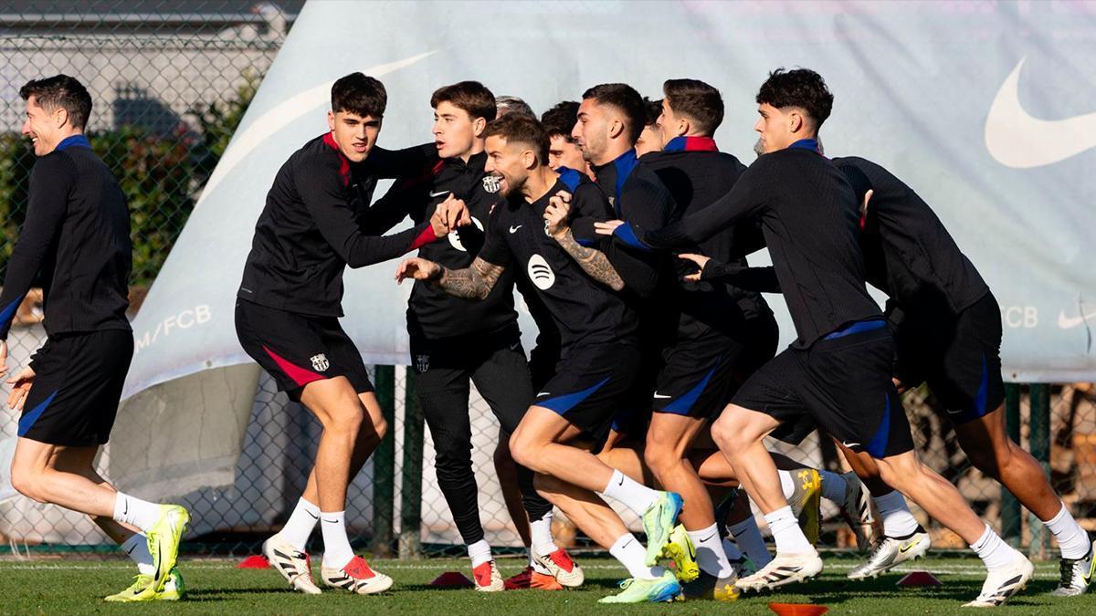 El Barça prepara el partido contra el Leganés