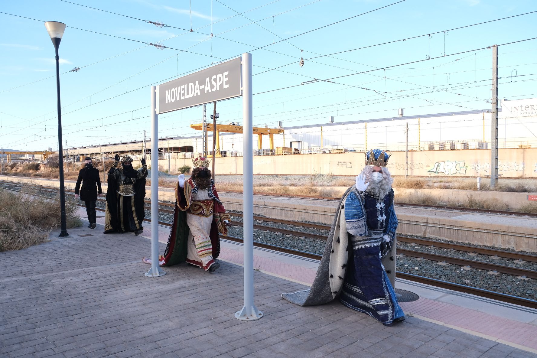Los Reyes Magos llegan a Novelda en tren