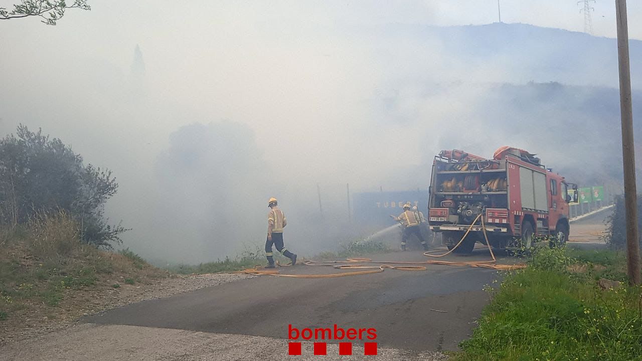 L'incendi que ha cremat a Portbou els dies 16 i 17 d'abril