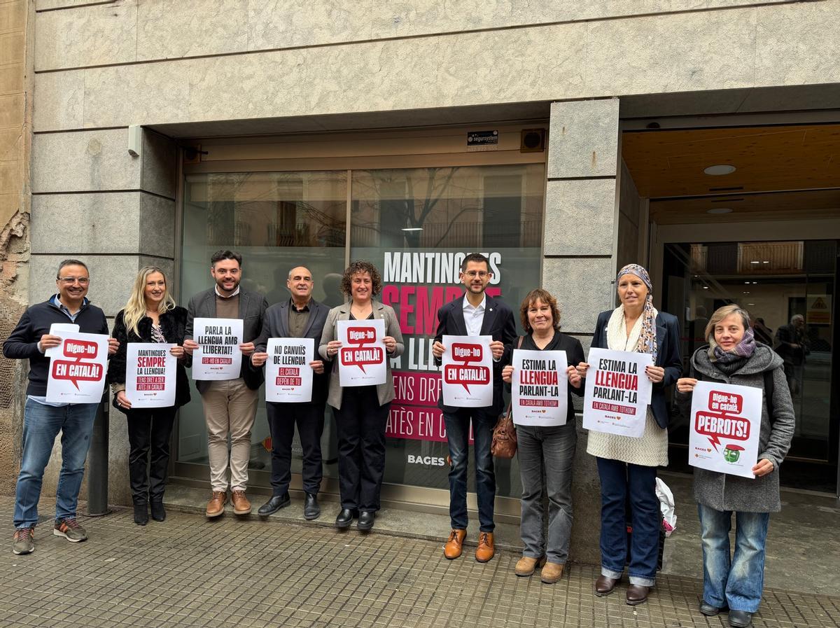 Prsentació de la campanya de foment del català al comerç del Bages