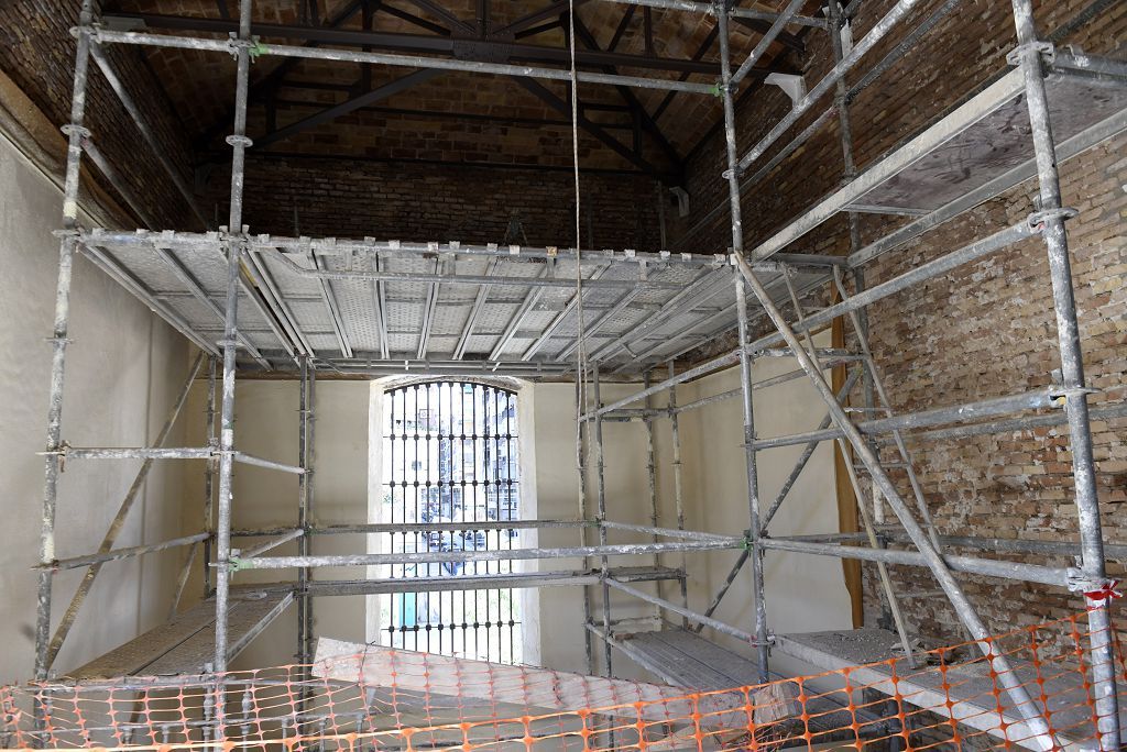 Así van las obras en la segunda fase de la Cárcel Vieja de Murcia