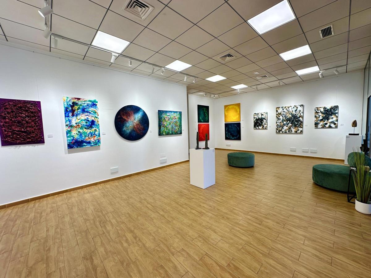 Exposición "Umbrales del presente" ya instalada en la galería