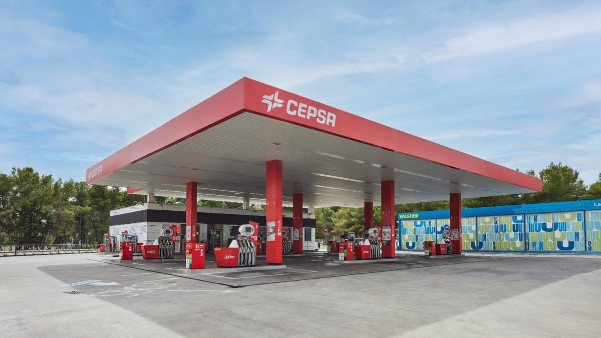 Estación de servicio de Cepsa.