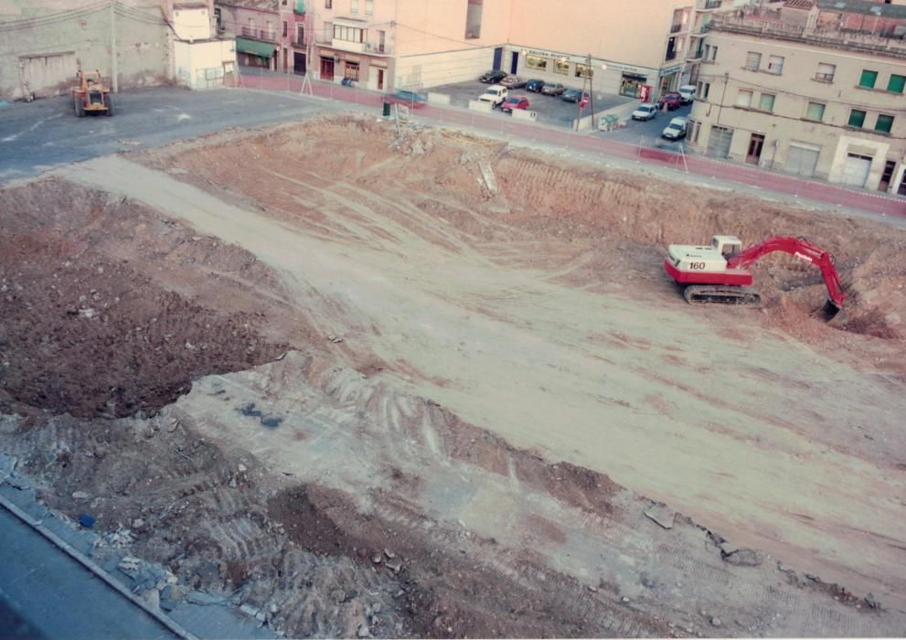 El procés de construcció de la plaça Catalunya