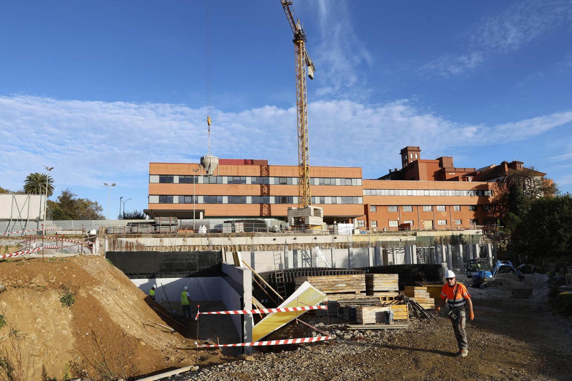 El avance de la amplación del Hospital de Jove, en imágenes