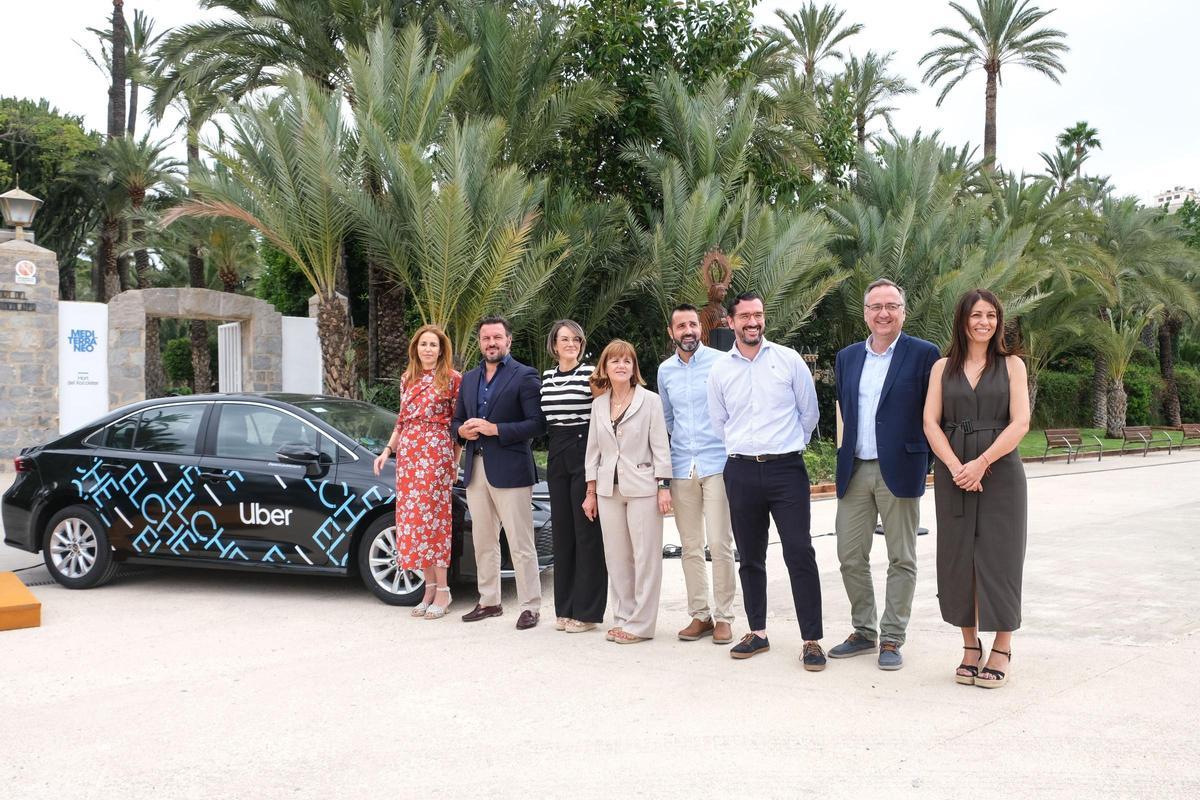 Presentación del servicio de Uber en Elche en junio del año pasado