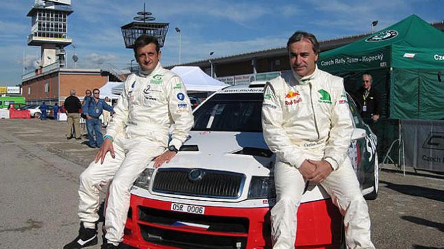 Carlos Sainz (d) y Luis Moya, posibles participantes en la cita grancanaria. | lp / dlp