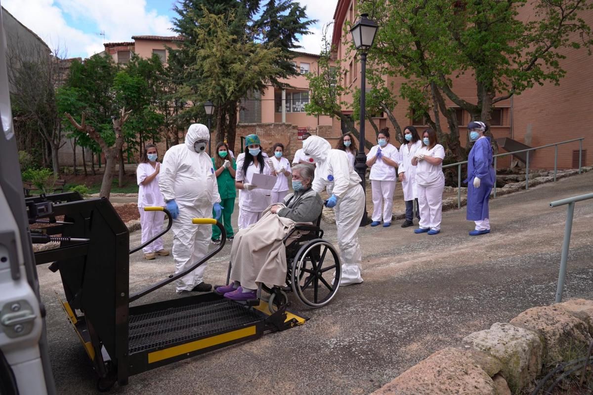 Cierre de la residencia covid Alfambra en Teruel