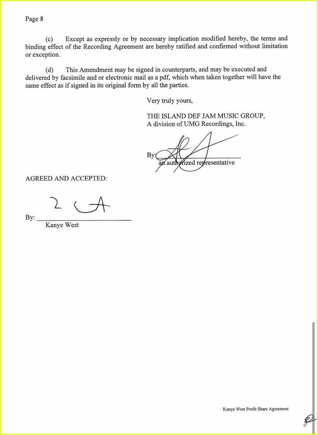 Firma de Kanye West