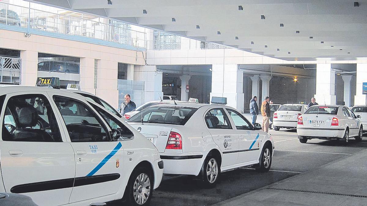 Zona de recogida de pasajeros en el aeropuerto de Málaga.