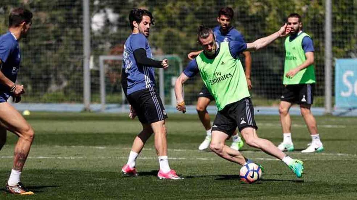 Bale participó en el entrenamiento