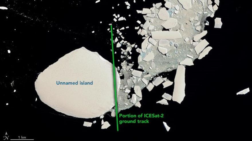 Imagen de la isla descubierta