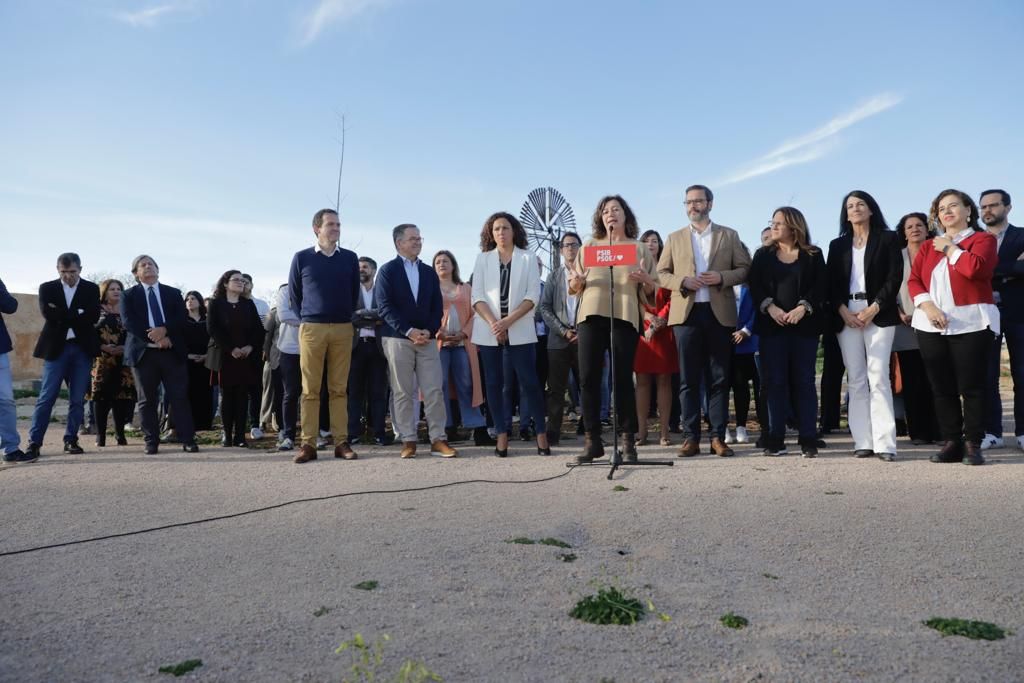 FOTOS/ El PSOE presenta sus listas al Parlament balear, al Consell de Mallorca y al Ayuntamiento de Palma