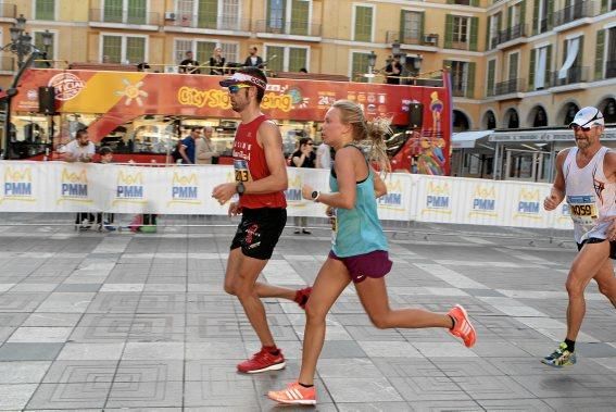 Auf der Strecke des Mallorca Marathons