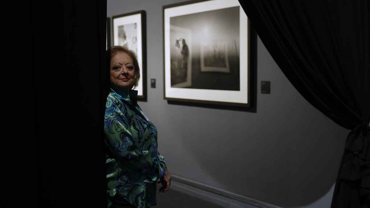 Cristina García Rodero el miércoles por la mañana en el IVAM con su exposición 'España oculta'.