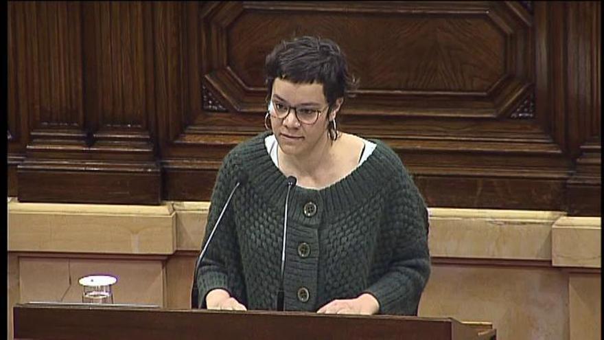 Natàlia Sánchez califica la encarcelación de los dirigentes independentistas de &quot;violencia judicial&quot;