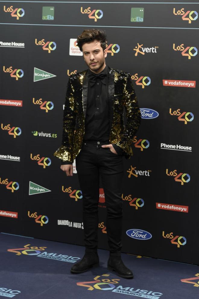 Blas Cantó en Los 40 Music Awards 2017
