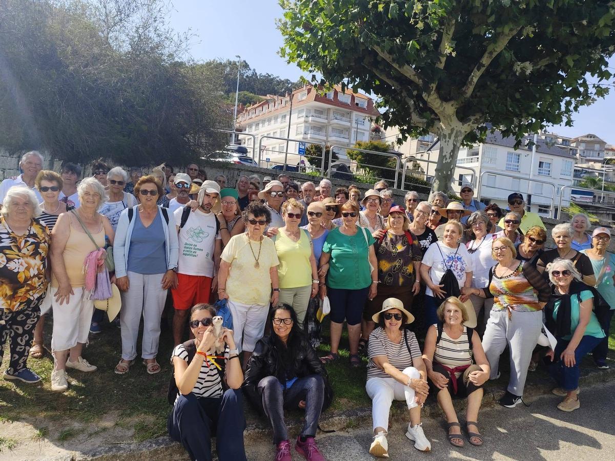 Una de las excursiones del campamento senior del programa Amessán, del Concello de Ames.