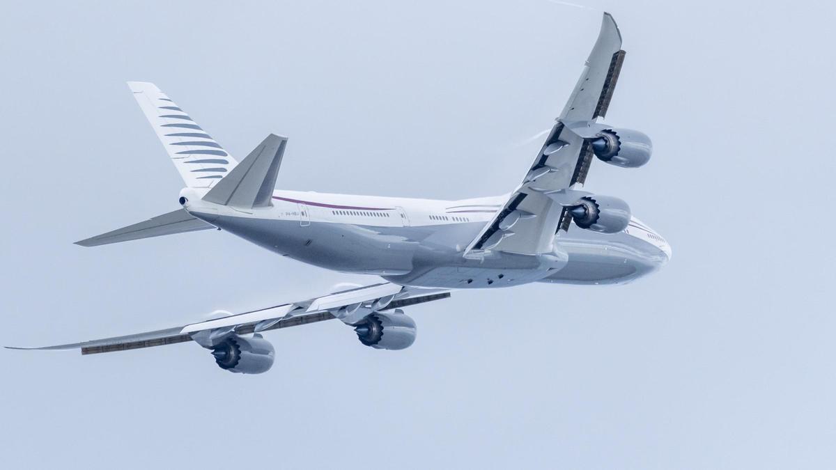 El Boeing 747-800 habitual en Palma que Qatar quiere regalar a Trump