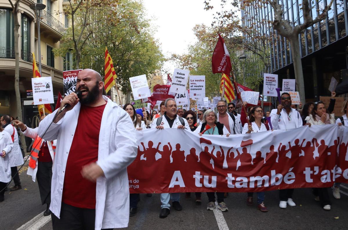Huelga de médicos en Barcelona en enero