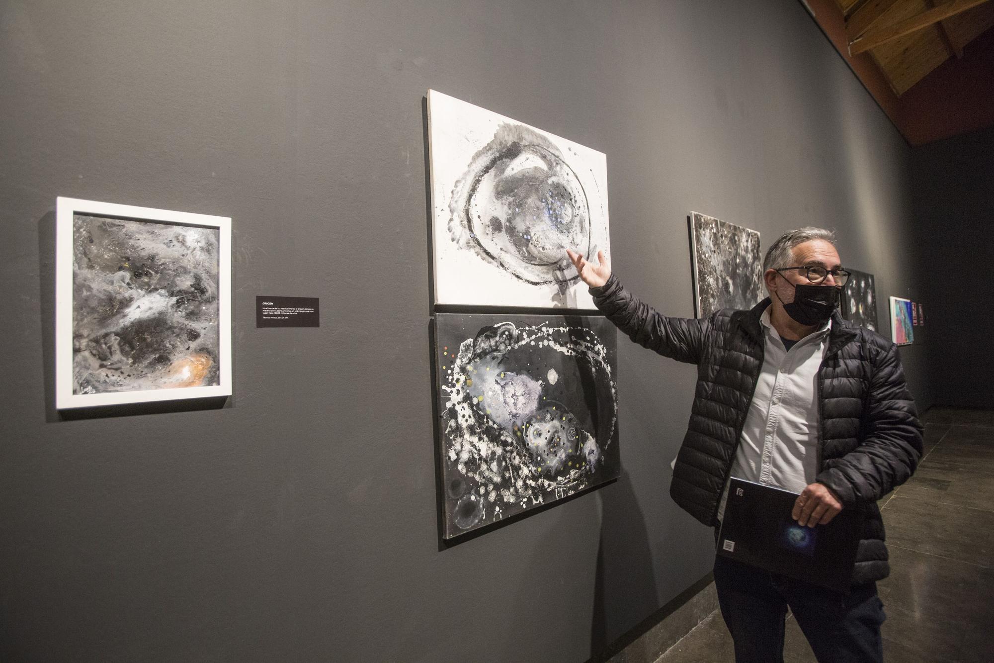 Luis Miguel Gutiérrez inaugura el viernes en la Lonja "Orígenes: los colores y texturas desde el Big Bang al Cerebro"