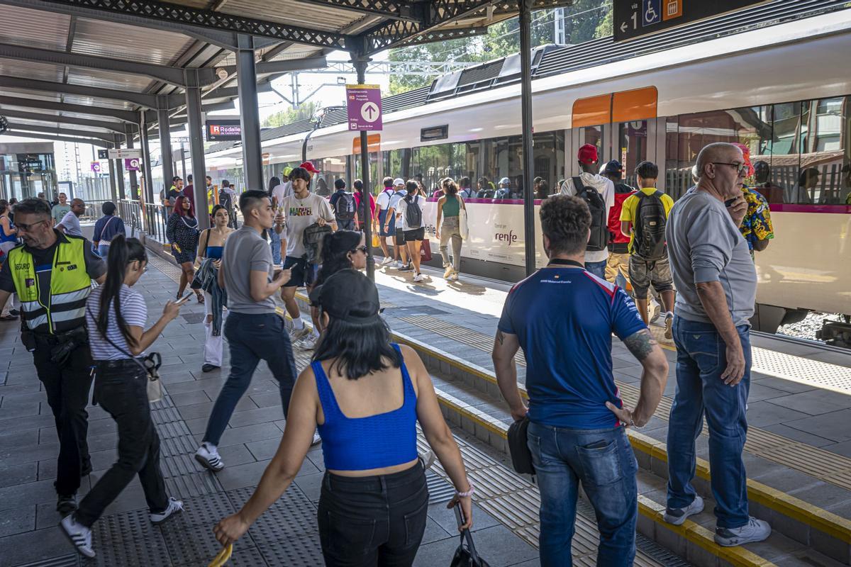 La R3, sin servicio entre Parets y La Garriga por obras de mejora.  La estación de Mollet Santa Rosa afectada por el corte.