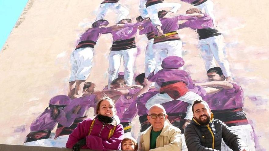 El mural dedicat als Moixiganguers