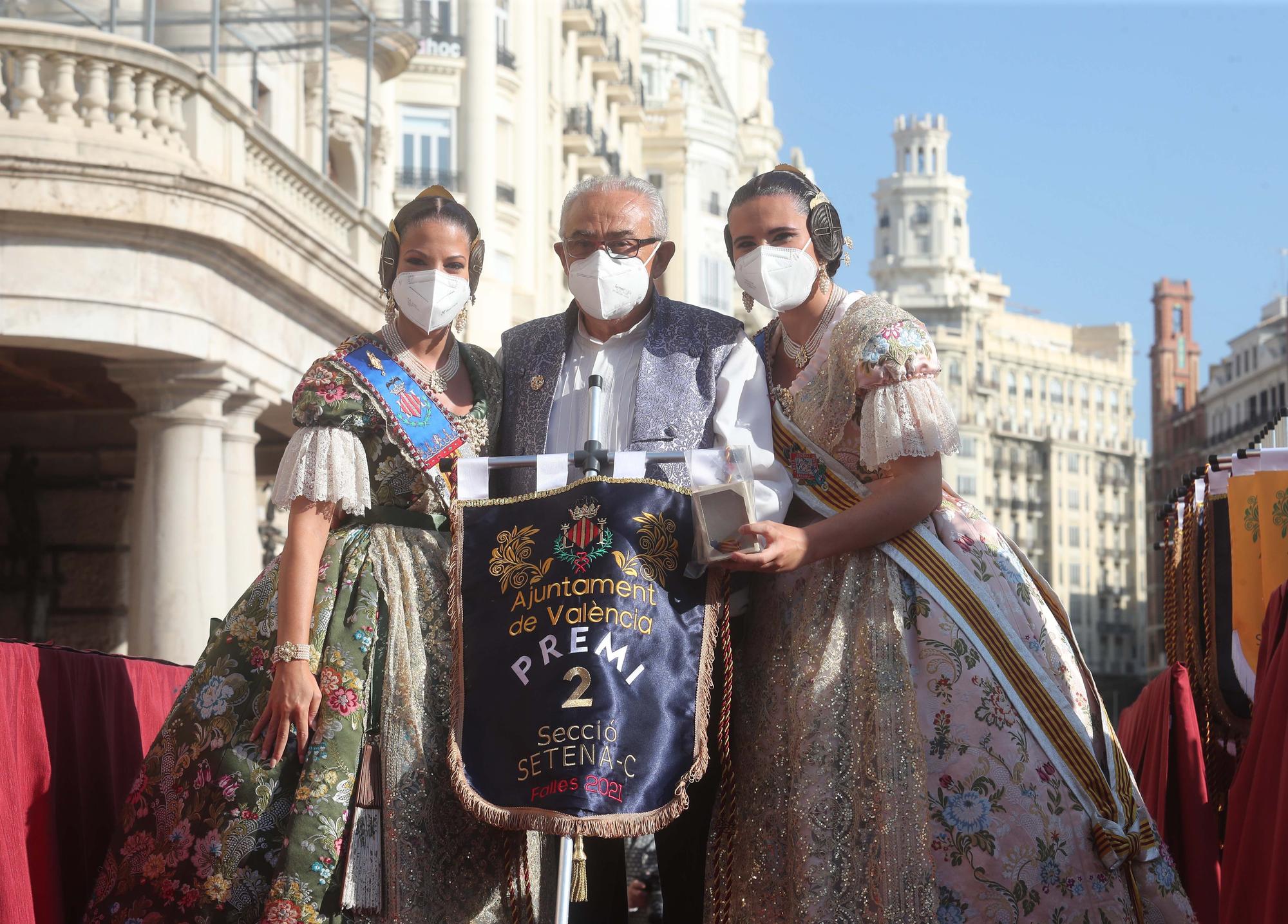 La entrega de premios de las fallas 2021