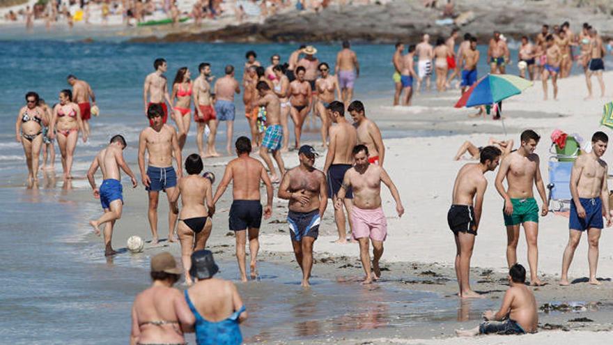 Aspecto de la playa del Vao esta tarde. / R. GROBAS