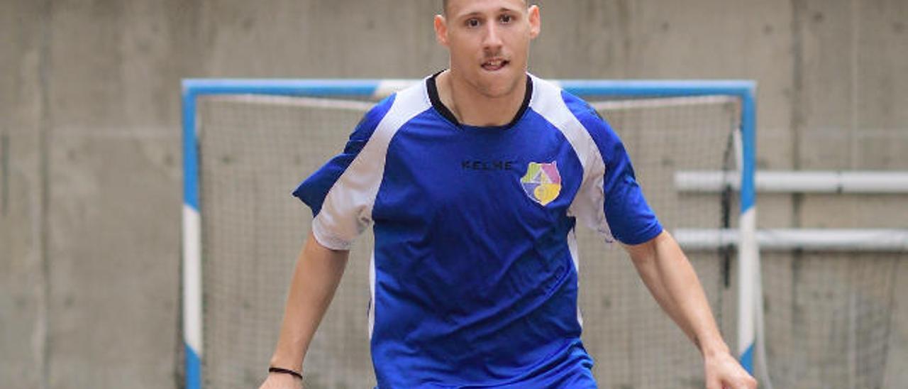 Akos Harnisch, jugador del Gran Canaria, ayer en el Juan Beltrán.