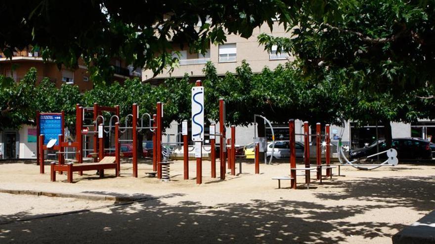 El parc de Salut de la plaça del Rei.