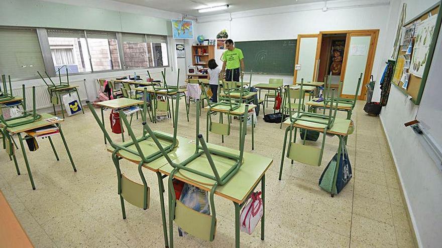 Un aula del colegio Isidora Riestra.