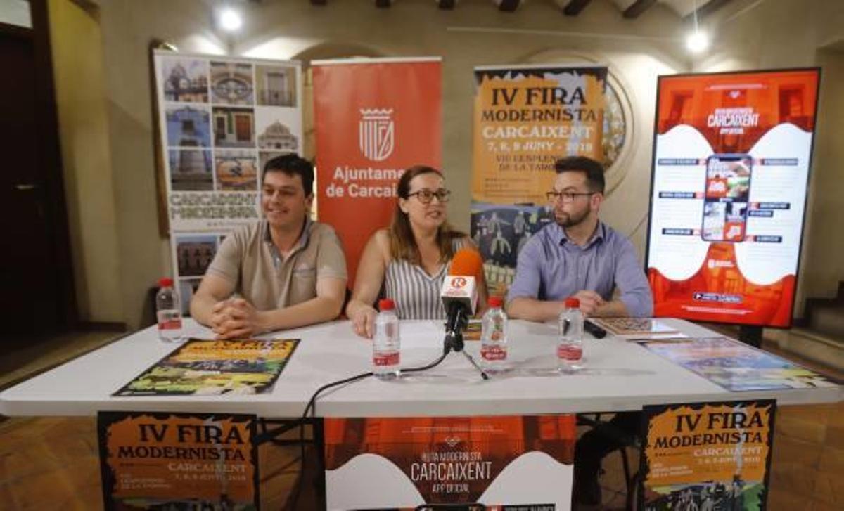 Momento de la presentación de la Fira Modernista y la experiencia interactiva de la Ruta.