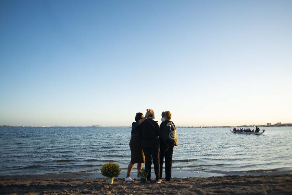 Tercer día consecutivo de protestas por el Mar Menor: Playa Villananitos