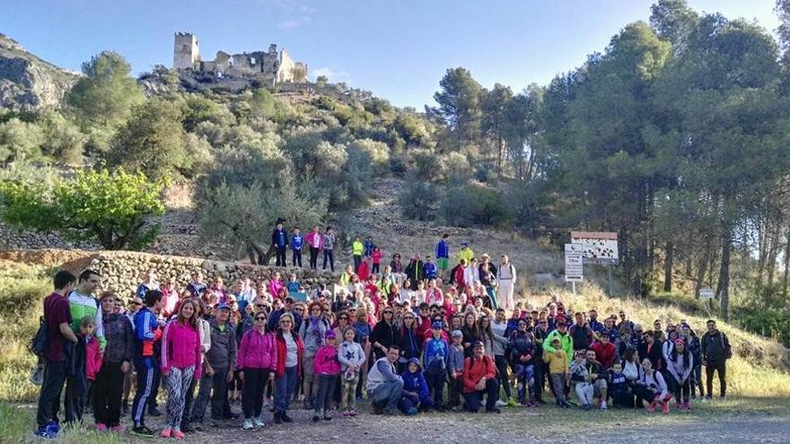 Fotografía de los participantes en la ruta.