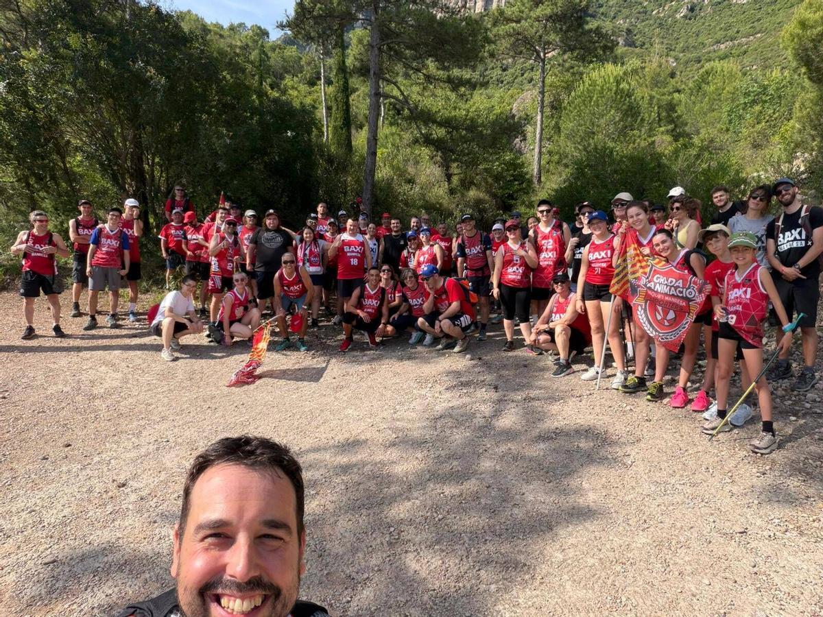 Imatges de la pujada de la Grada d'Animació a Montserrat